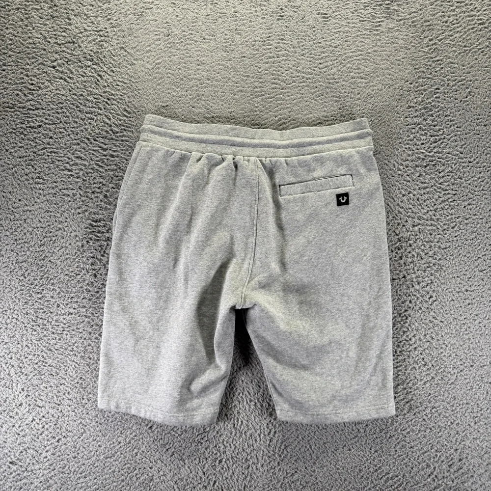 True Religion Shorts Mens XL Gray Sweat Basketball Running Performance Sports